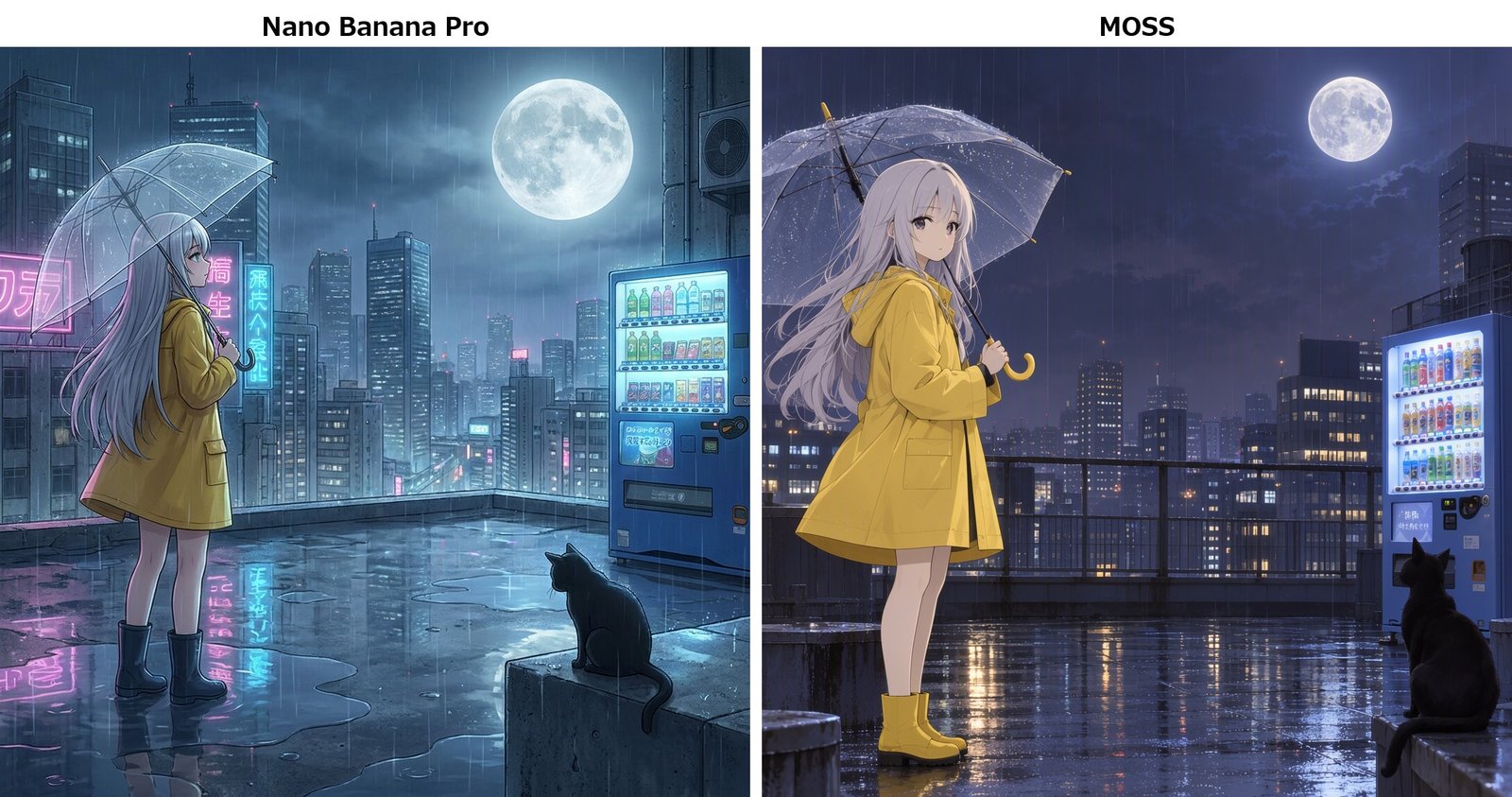 雨の屋上