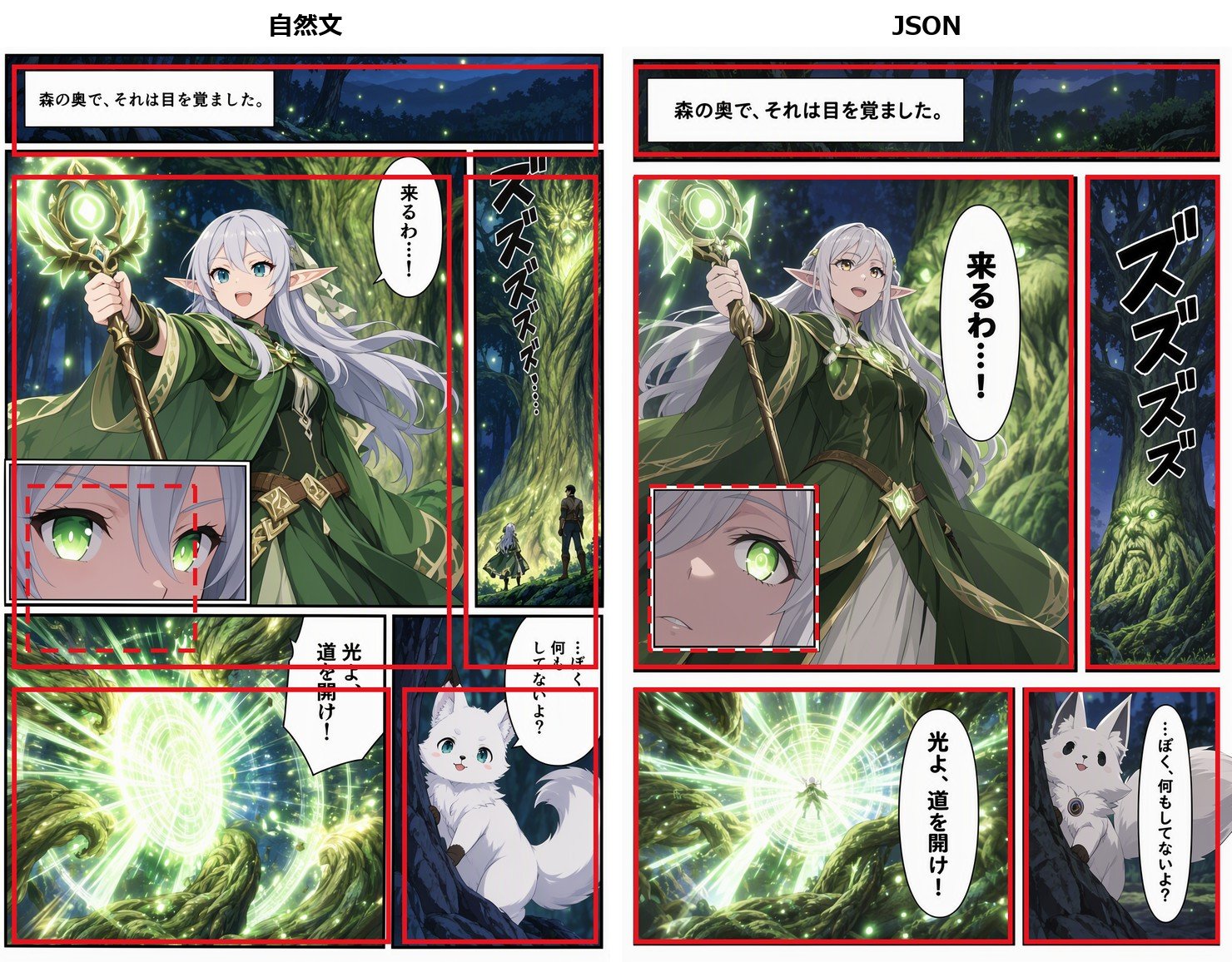 自然文とJSON